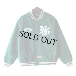 画像1: 【NEWFUNK】STILL STADIUM JACKET (Billiard Green)