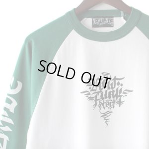 画像4: 【NEWFUNK】Roughing Raglan Long Sleeve Shirt (Grn/Wht)