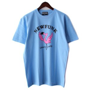 画像1: 【NEWFUNK】Flamingo TEE (Light Blue)
