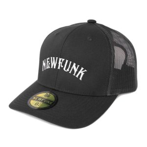 画像1: 【NEWFUNK】Retro Trucker Mesh Cap (Black)