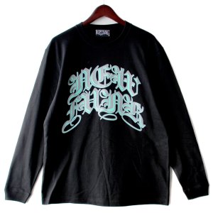 画像1: 【NEWFUNK】ASK Long Sleeve Shirt (Black)