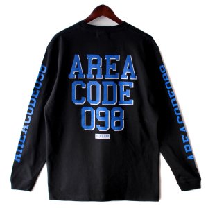 画像1: 【NEWFUNK】AREA CODE 098 Long Sleeve Shirt (Black)