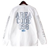 【NEWFUNK】AREA CODE 098 Long Sleeve Shirt (White)