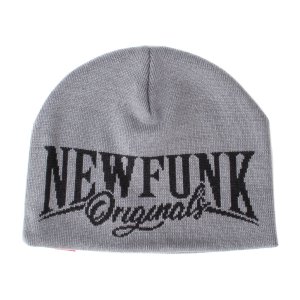 画像1: 【NEWFUNK】NFO Weaving Beanie (Charcoal Gray)