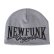 画像1: 【NEWFUNK】NFO Weaving Beanie (Charcoal Gray) (1)