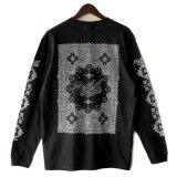 【NEWFUNK】Blank Paisley Long Sleeve Shirt (Black)