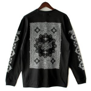 画像1: 【NEWFUNK】Blank Paisley Long Sleeve Shirt (Black)