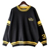 【NEWFUNK】LINE CREW NECK KNIT