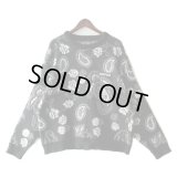 【NEWFUNK】PAISLEY CREW NECK KNIT (Black)