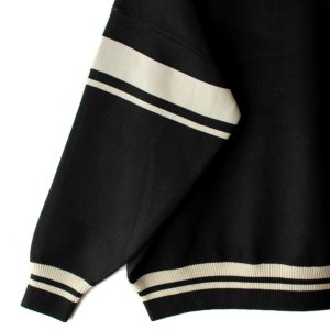 画像5: 【NEWFUNK】LINE CREW NECK KNIT (Black)