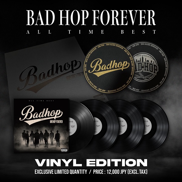 BAD HOP 『FOREVER (ALL TIME BEST)』[4LP+オリジナル・スリップマット]＜完全生産限定盤+ステッカー付き＞