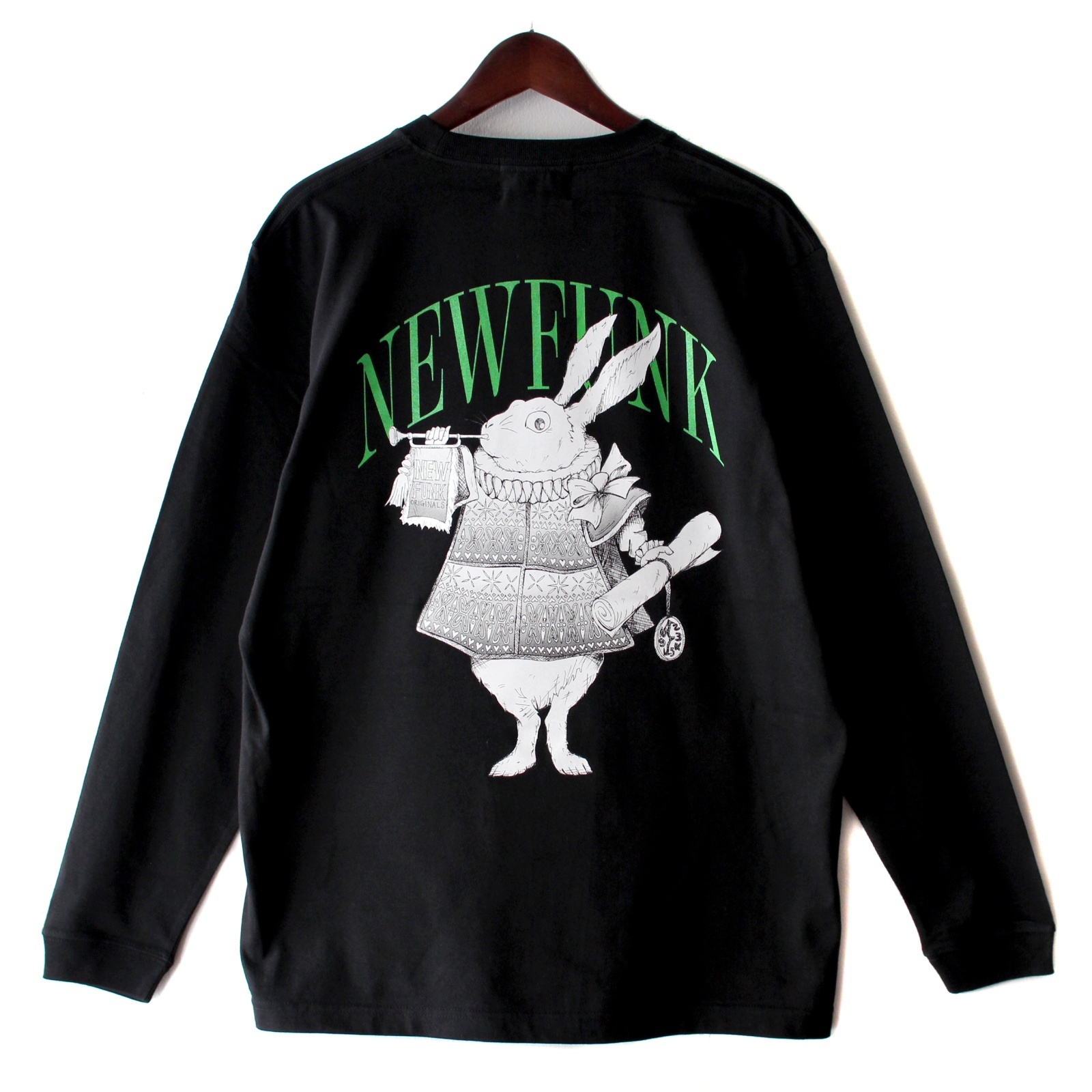 【NEWFUNK】Rabbit Long Sleeve Shirt (Black)