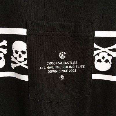 画像2: 【CROOKS&CASTLES】 SKULL SQUADRON POCKET TEE