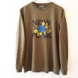 画像1: 【CRACKLIMB】FLOWER LONG TEE (OLIVE) (1)