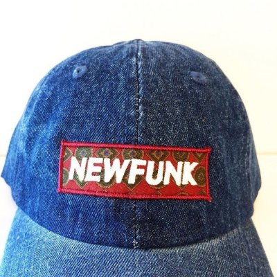 画像2: 【CRACKLIMB】NF BOX LOGO 6 PANEL CAP (DENIM)