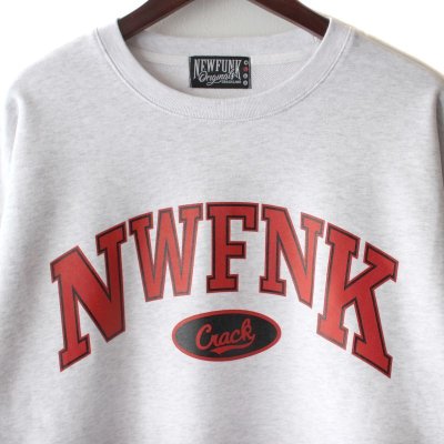 画像1: 【NEWFUNK】McG CREW NECK SWEAT (Light Gray)