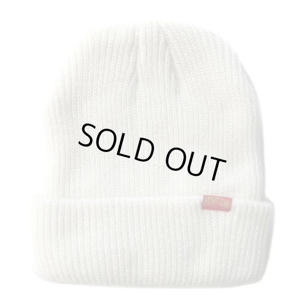 画像1: 【NEWFUNK】SHORT KNIT CAP (White) (1)