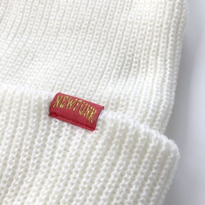 画像2: 【NEWFUNK】SHORT KNIT CAP (White)