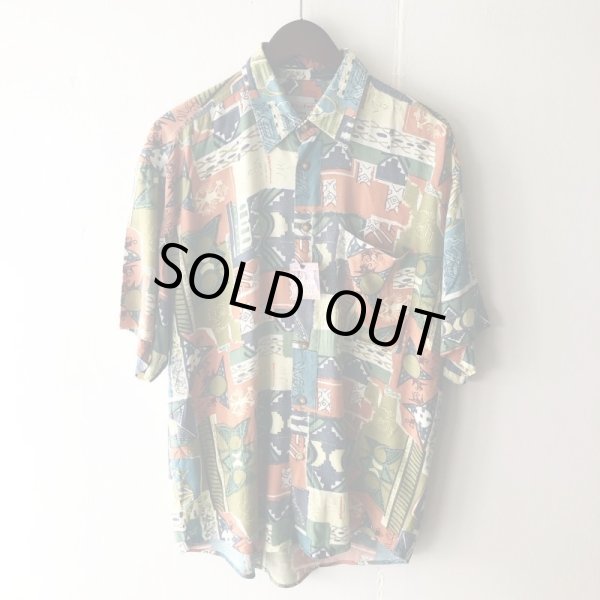 画像1: Pattern Shirt / size: XL (1)