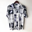 画像1: Pattern Shirt / size: L (1)