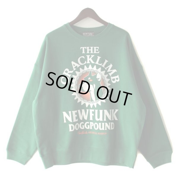 画像1: 【NEWFUNK】DOGGPOUND CREW NECK SWEAT (Ivy Green) (1)