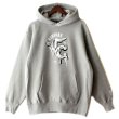 画像1: 【NEWFUNK × DAM ONE】CRACK HOODIE (Gray) (1)