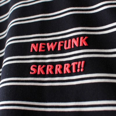 画像2: 【NEWFUNK】SKRRRT BORDER TEE (Black)