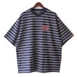 画像1: 【NEWFUNK】SKRRRT BORDER TEE (Dark Navy) (1)