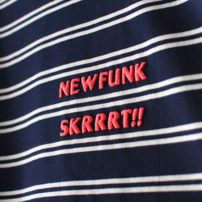 画像2: 【NEWFUNK】SKRRRT BORDER TEE (Dark Navy)