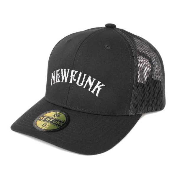 画像1: 【NEWFUNK】Retro Trucker Mesh Cap (Black) (1)