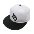 画像2: 【LIBE BRAND】7UNION x LB ORIGINAL B.B.CAP (Wht/Blk) (2)