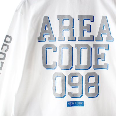 画像2: 【NEWFUNK】AREA CODE 098 Long Sleeve Shirt (White)