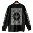 画像1: 【NEWFUNK】Blank Paisley Long Sleeve Shirt (Black) (1)