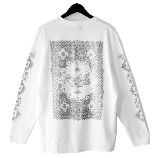 画像1: 【NEWFUNK】Blank Paisley Long Sleeve Shirt (White) (1)