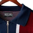 画像4: 【NEWFUNK】17'LOGO KNIT JACKET (Navy) (4)