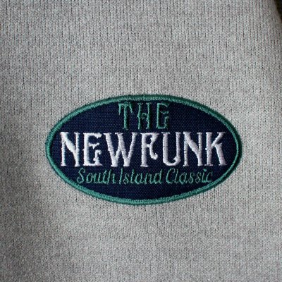 画像1: 【NEWFUNK】LINE CREW NECK KNIT (Gray)