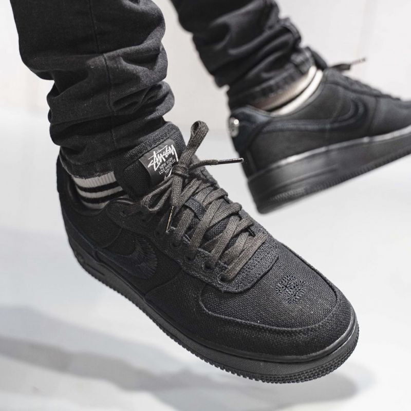 nikeacgStussy × Nike Air Force 1 Low  Black
